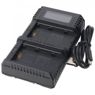 Afbeelding van Nitecore USN4 PRO USB lader voor Sony NP FZ100 batterij, dubbele