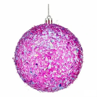Afbeelding van Set kerstballen Paars 10 cm (12 Stuks)