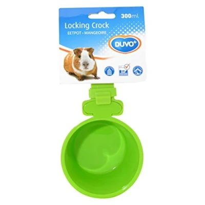 Afbeelding van Duvoplus Voerbak Knaagdier Eetpot 300ml 9,5cm Groen 1st