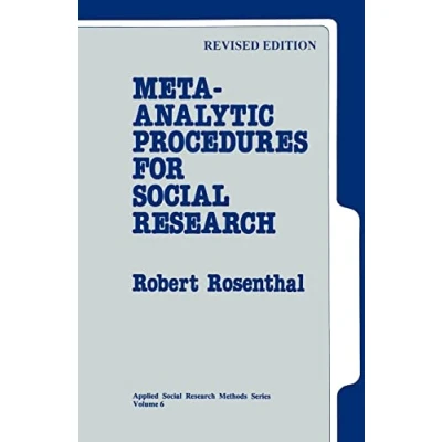 Afbeelding van Applied Social Research Methods Meta Analytic Procedures for