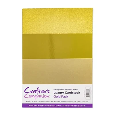 Afbeelding van Crafter&#039;s Companion Luxury Cardstock Gold Pack A4