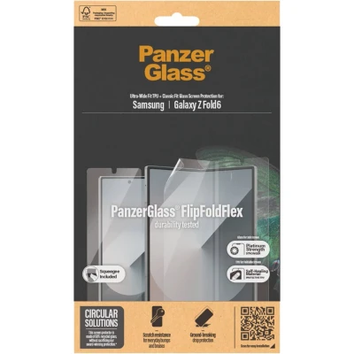Afbeelding van PanzerGlass Screenprotector Geschikt voor Samsung Galaxy Z Fold 6 Anti Bacterial Case Friendly smartphone