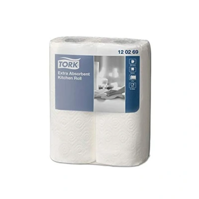 Afbeelding van Tork Extra Absorberende Keukenrol 2 laags Wit