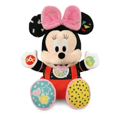 Afbeelding van Disney, Baby Clementoni Minnie, speelt en leren, interactief educatief speelgoed voor kinderen van 6 maanden maanden, zingen kinderliedjes om het alfabet, cijfers kleuren te de