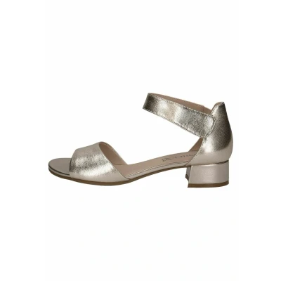 Afbeelding van Caprice Leren Dames Sandaaltje Goud Metallic 37.5