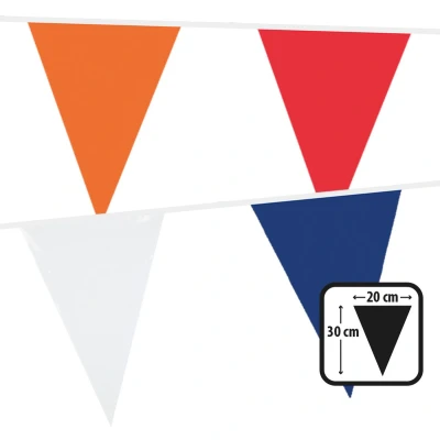 Afbeelding van Boland PE vlaggenlijn oranje rood wit blauw Voetbal Koningsdag Holland Supporter