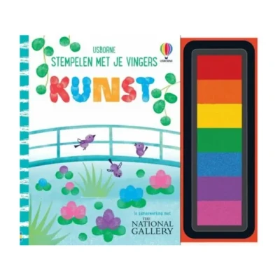 Afbeelding van Uitgeverij usborne stempelen met je vingers kunst