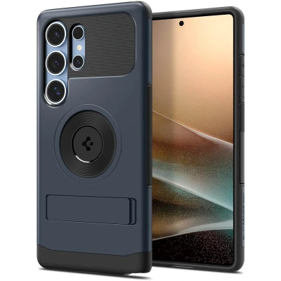 Afbeelding van Spigen Hoesje Geschikt voor Samsung Galaxy S25 Ultra Slim Armor Mag donkergrijs