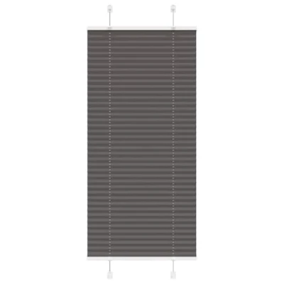 Afbeelding van vidaXL Plissé rolgordijn 60x100 cm stofbreedte 59,4 polyester zwart