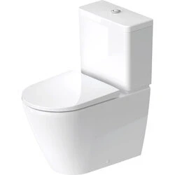 Afbeelding van Duravit D Neo staand toilet 37x65x40cm Wit Hoogglans