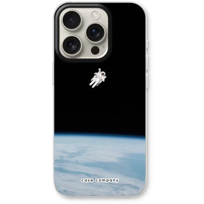 Afbeelding van Case Company® hoesje geschikt voor iPhone 16 Pro Alone in Space Soft Cover Telefoonhoesje Bescherming aan alle Kanten en Schermrand