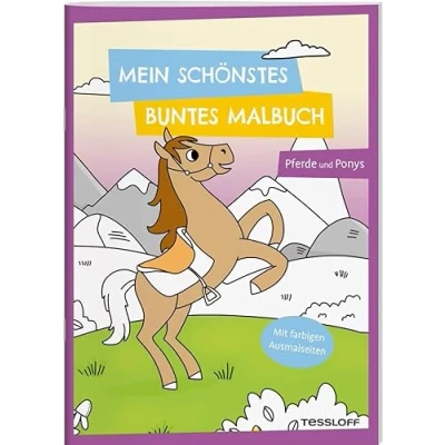 Afbeelding van Mein schönstes buntes Malbuch. Pferde und Ponys