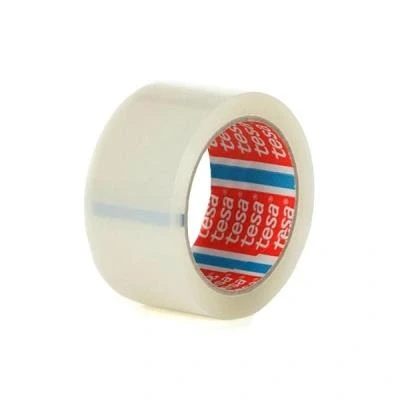 Image de TESA 64014 Ruban d&#039;étanchéité pour boîtes en acrylique à base d&#039;eau, silencieux, transparent 50mm x 66m 00038 00