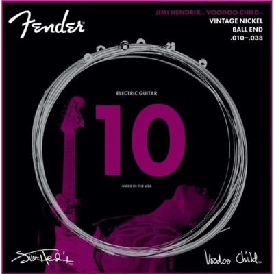 Image de Fender Jimi Hendrix Voodoo Child Vintage Nickel Ball End jeu de cordes