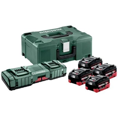 Afbeelding van Metabo Basic Set 4x LiHD 5.5Ah ASC 145 DUO 685180000 Accupacklader
