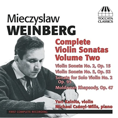 Afbeelding van Yuri Kalnits en Michael Csányii Will Mieczysław Weinberg: Complete violin sonatas volume 2 (CD)