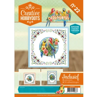 Afbeelding van Creative Hobbydots 22 Amy Design Colourful Feathers