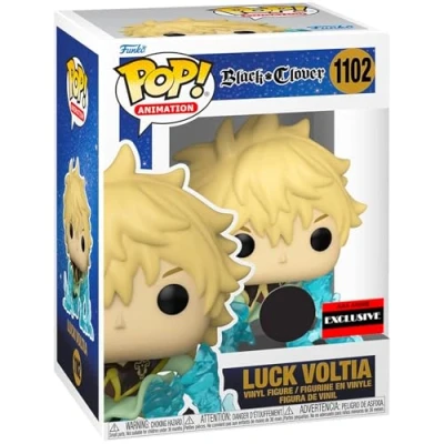 Afbeelding van Funko Pop Black Clover Luck Voltia (Lightning Armor) GITD Chase Figure Authority Anime Exclusive)