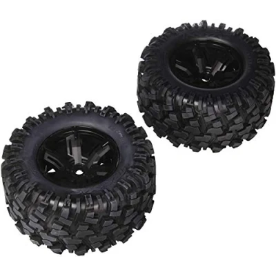 Afbeelding van Tires &amp; wheels, assembled, glued (X Maxx black