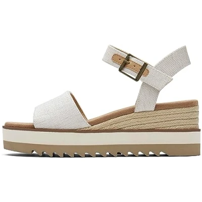 Afbeelding van TOMS Diana Espadrilles, Dames, Maat: 36, Natural Textiel