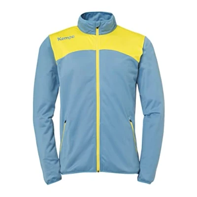 Afbeelding van Kempa Emotion 2.0 Polyesterjack Dove Blauw Limoen Geel Maat XL