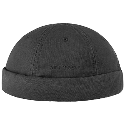 Afbeelding van Stetson Ocala Katoen Dockerpet Heren zomer muts katoenen Dockermutsen Klittenbandsluiting voor Lente/Zomer, Zwart, 58 59