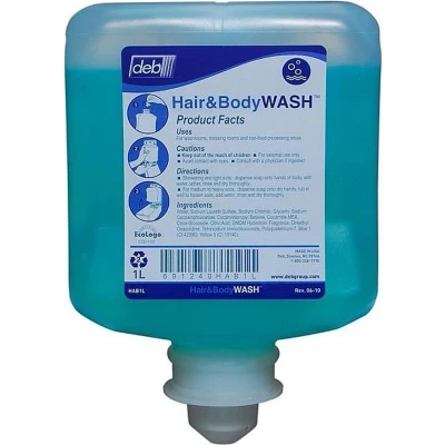 Afbeelding van Deb Hair &amp; body wash Flacon 6 x 1 liter