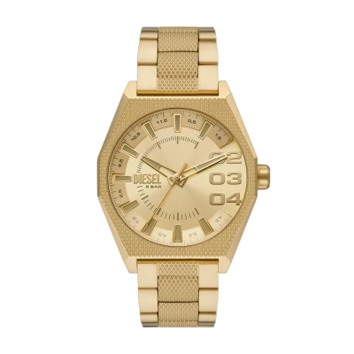 Afbeelding van Diesel heren Scraper horloge DZ2173 in de kleur Goud