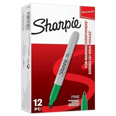 Image de Sharpie Marqueur permanent FINE, vert (P52241)