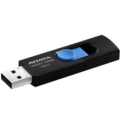 Afbeelding van ADATA UV320 128GB USB 3.1 (3.1 Gen 2) Capacity Zwart, Blauw Flash Drive
