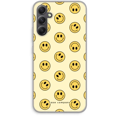 Afbeelding van Case Company® hoesje geschikt voor Samsung Galaxy A34 Smiley N2 Soft Cover Telefoonhoesje Bescherming aan alle Kanten en Schermrand