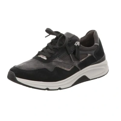 Afbeelding van Gabor Rollingsoft Sneakers zwart Suede Dames Maat 38