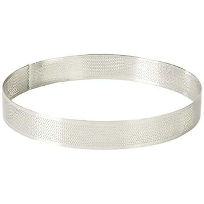 Afbeelding van Lacor 68554 ronde geperforeerde bakvorm 24 x 3,5 cm roestvrij staal.