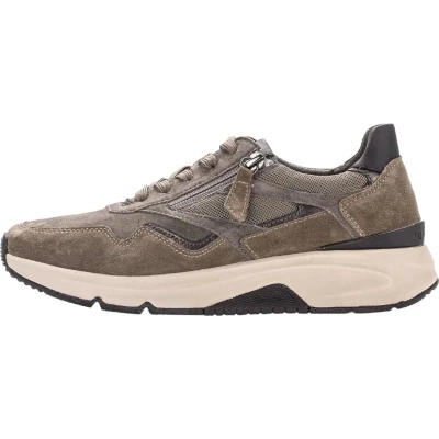 Afbeelding van Gabor Lage sneakers voor dames, uitneembare binnenzool, Wallaby Brown Combi