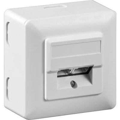 Afbeelding van Goobay CAT 5e universele bus inclusief opbouwframe 2x RJ45 connectoren, afgeschermd, klemmenstrook