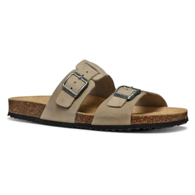 Afbeelding van Geox Ghita Muiltjes, Heren, Maat: 41, Dove grey Veloursleer
