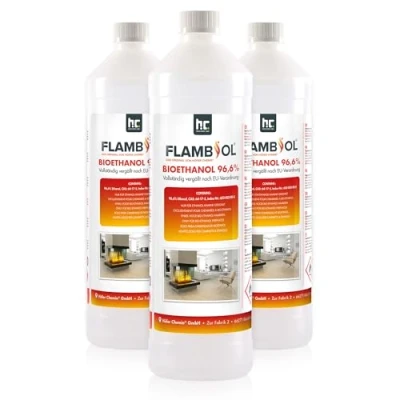 Afbeelding van FLAMBIOL Bio ethanol 96,6% Premium 3 x 1 L op basis van maïs en suikerbieten