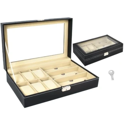 Afbeelding van Ruhhy Organizer voor horloges en brillen zwart