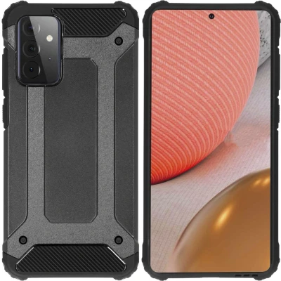 Afbeelding van iMoshion Hoesje Geschikt voor Samsung Galaxy A72 Rugged Xtreme Backcover Zwart