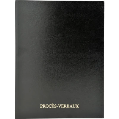 Afbeelding van REGISTER 32X25CM VERSLAG/ NOTULEN ALGEMENE VERGADERING 100 BLAD ZWART