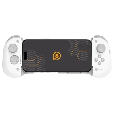 Afbeelding van SCUF NOMAD Mobiele gamepad voor iPhone, draadloos, paletten achter, joysticks tegen drift, Bluetooth 5.0 connectiviteit, PS Remote, Xbox Game Pass, Apple Arcade, Steam Link, wit