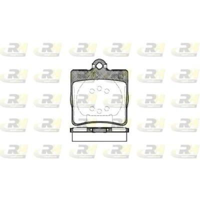 Afbeelding van ROADHOUSE 2678.00 Remblokkenset Achteras Met kleeffolie toebehoren MERCEDES BENZ: C Class Saloon, SLK, CLK Coupe