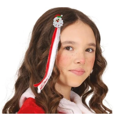 Afbeelding van Fiestas Guirca Hair extention kerstman 30 cm Halloween accessoires verkleden