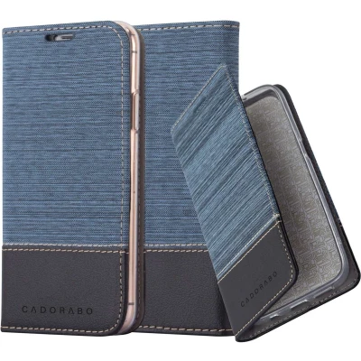 Afbeelding van Cadorabo Hoesje geschikt voor Apple iPhone 13 PRO in DONKERBLAUW ZWART Beschermhoes met magnetische sluiting, standfunctie en kaartvakje Book Case Cover Etui