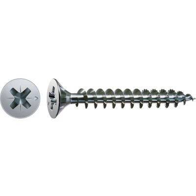Afbeelding van Spax Spaanplaatschroef Kruiskop Z Wirox 3,0X45 Mm Platte Kop 200 Stuks