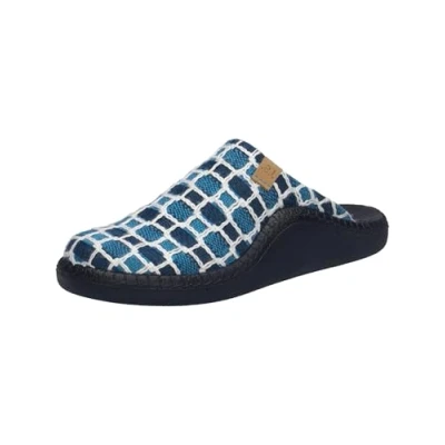 Afbeelding van Josef Seibel Monaco Pantoffels, Dames, Maat: 36, Türkis multi Leer en textiel