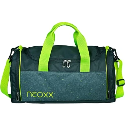 Afbeelding van Neoxx Sporttas voor kinderen, meisjes en jongens, reistas met nat vak, gymtas training, fitness, schoolsport, zwemmen, tas sport school, grijs., Boom