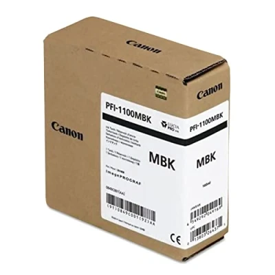Afbeelding van Canon PFI 1100MBK Inktcartridge Mat zwart