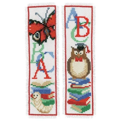 Afbeelding van Bladwijzer kit Boekenwurm set van 2 Vervaco PN 0173641`Telwerk