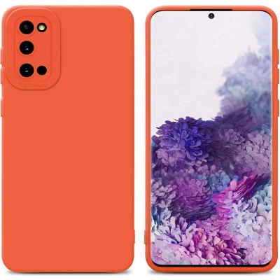 Afbeelding van Cadorabo Hoesje geschikt voor Samsung Galaxy S20 in Fluid ORANJE Beschermhoes gemaakt van flexibel TPU silicone Cover Case